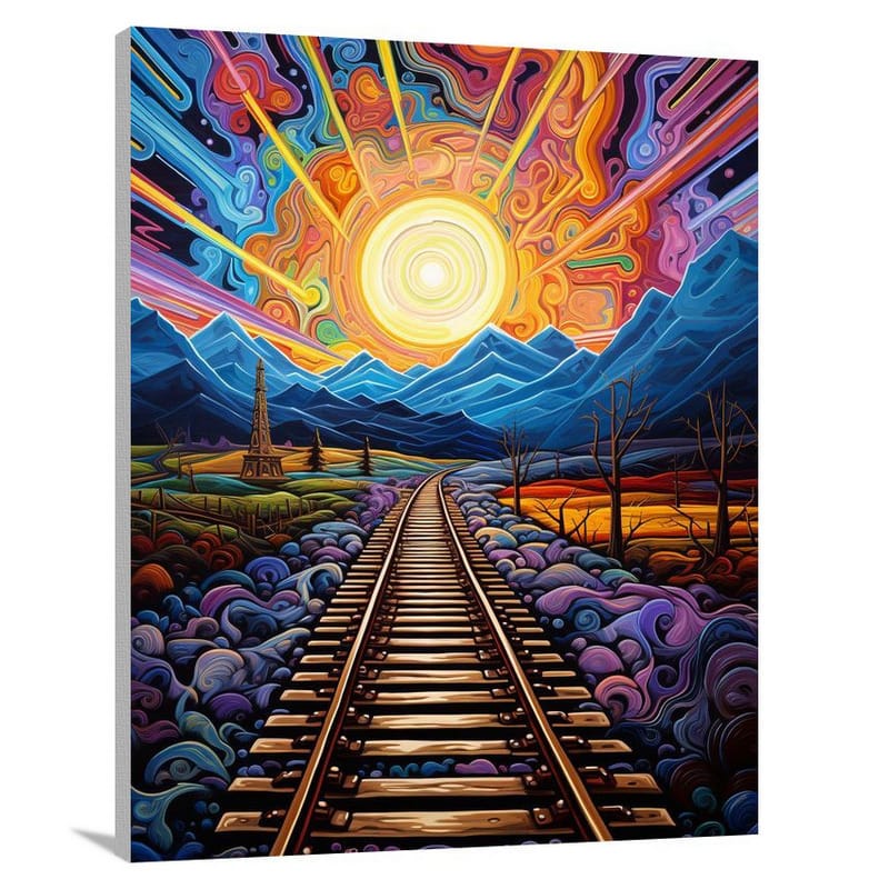 Railroad's Transcendence - Canvas Print