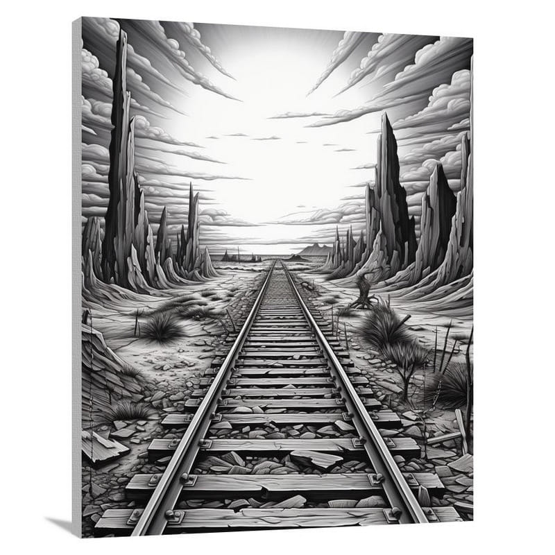 Railroad Tapestry: Human Landscapes - Canvas Print