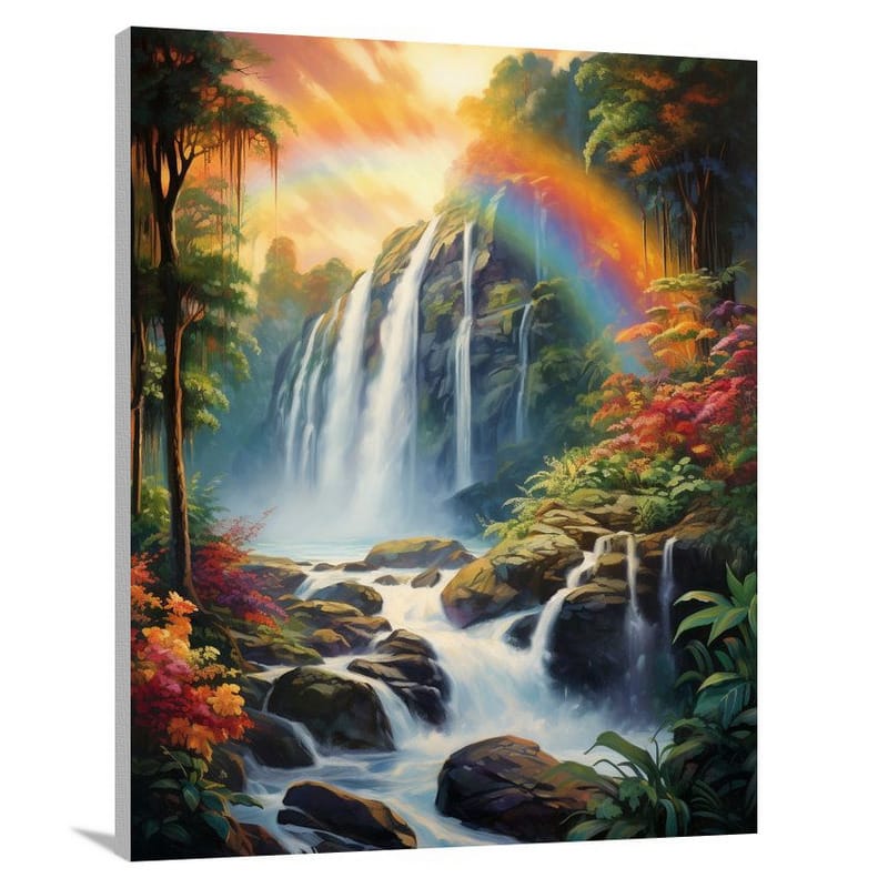 Rainbow Cascade - Canvas Print