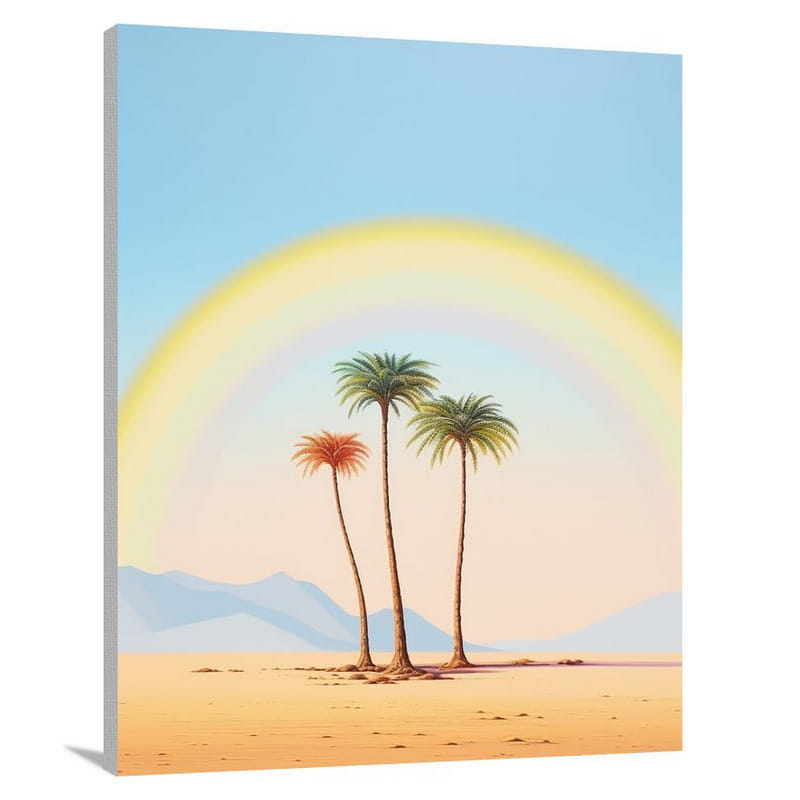 Rainbow Oasis - Canvas Print