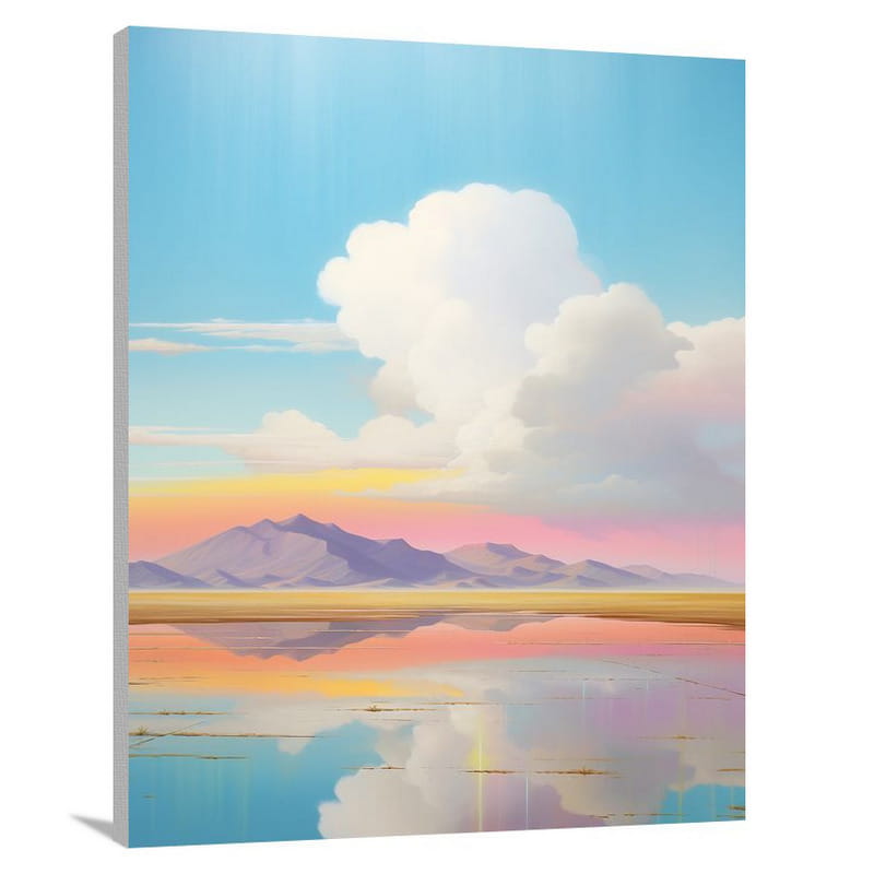 Rainbow Oasis - Minimalist - Canvas Print