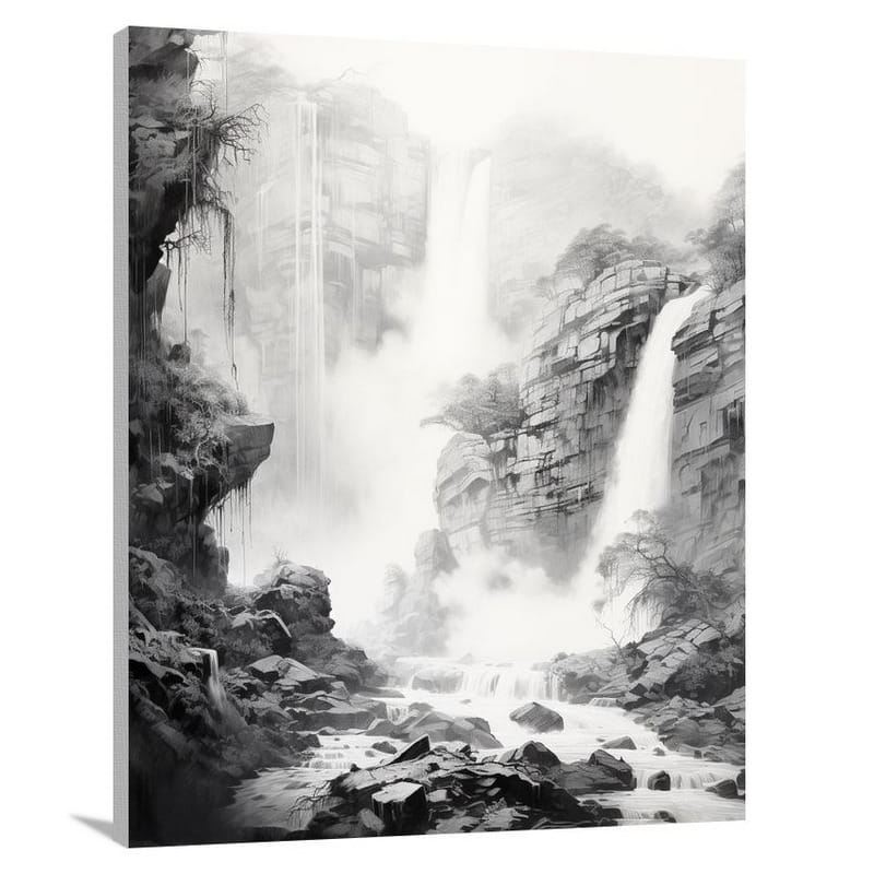 Rainfall Symphony - Canvas Print