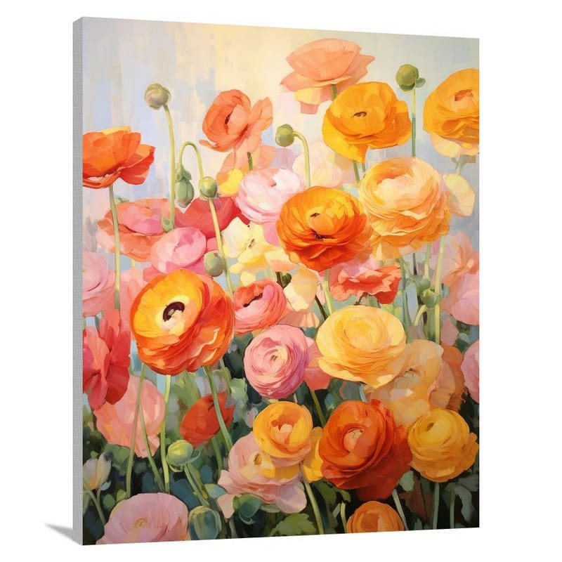 Ranunculus Symphony - Canvas Print