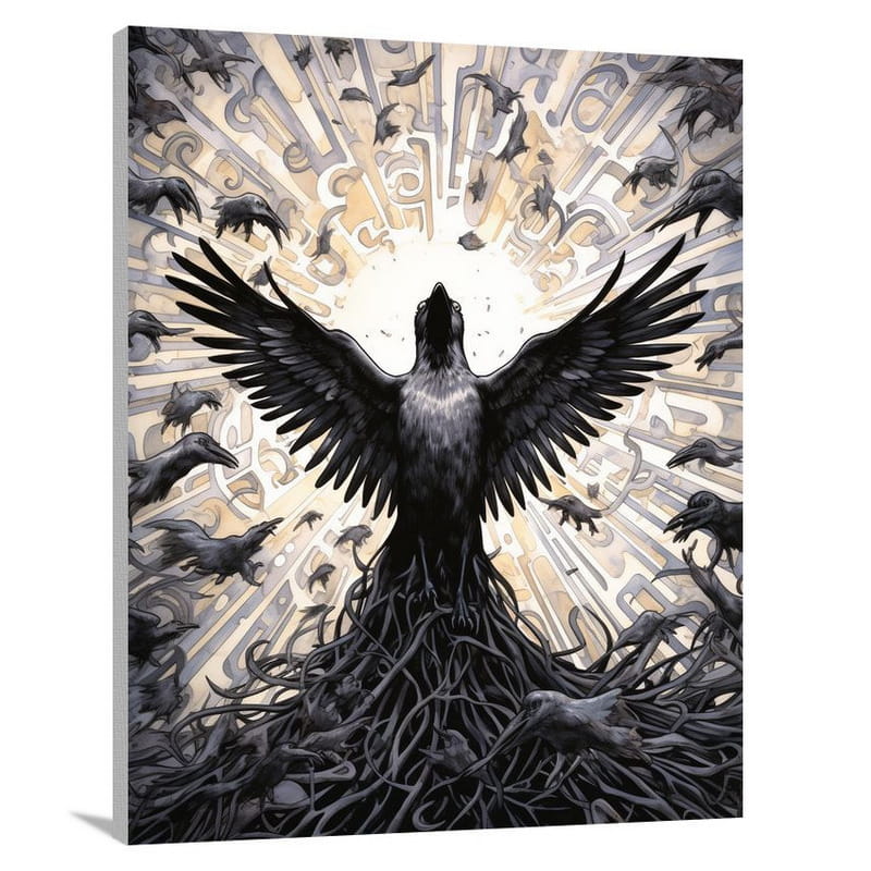 Raven's Flight - Canvas Print