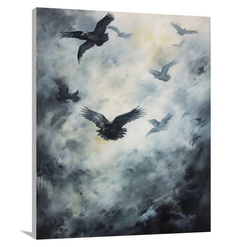 Raven's Flight - Contemporary Art - Canvas Print