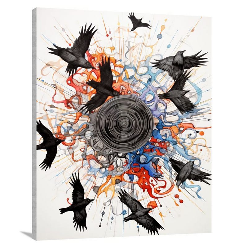 Raven's Kaleidoscope - Canvas Print