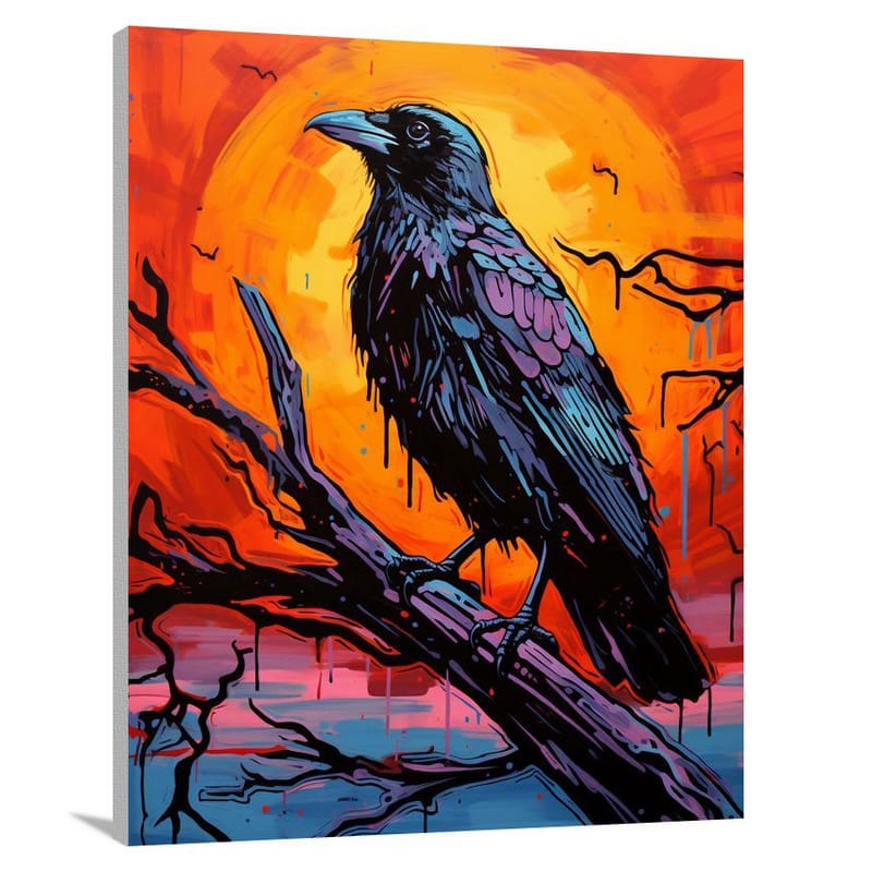Raven's Resilience - Canvas Print