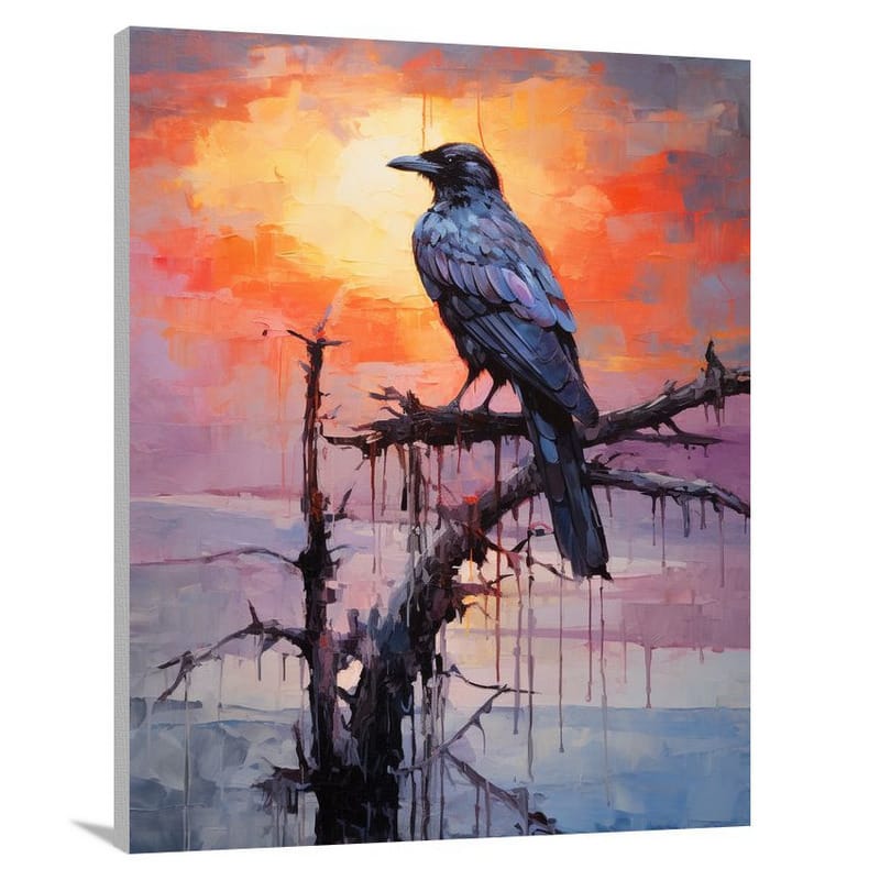 Raven's Solitude - Canvas Print