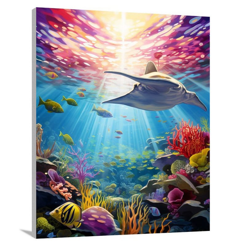 Ray's Aquatic Symphony - Pop Art - Canvas Print