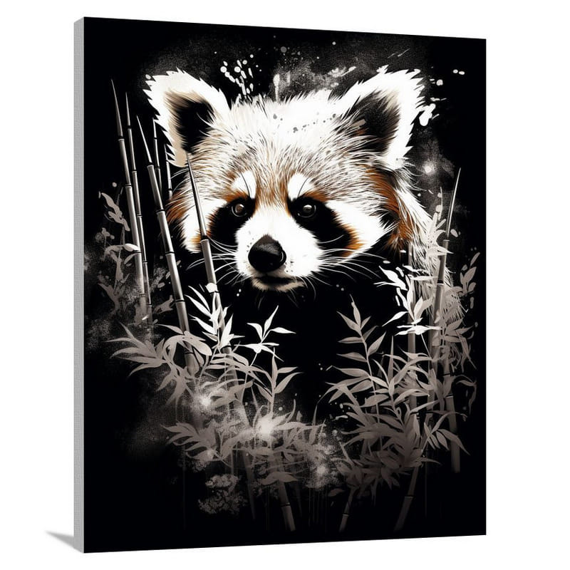 Red Panda's Nightfall - Canvas Print