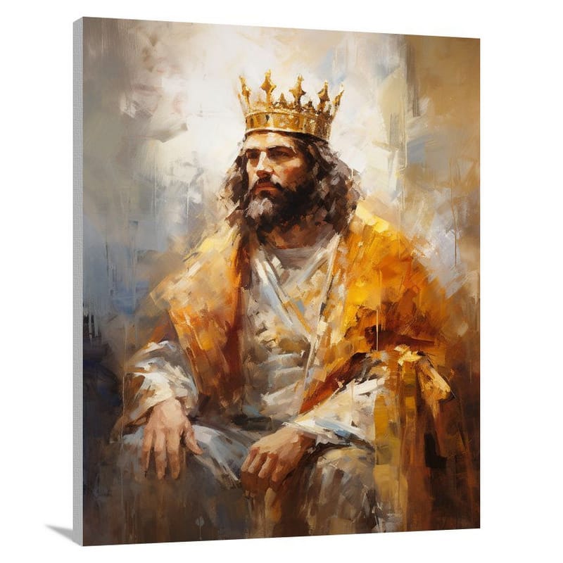 Regal Majesty: A Glimpse of Royalty - Impressionist - Canvas Print