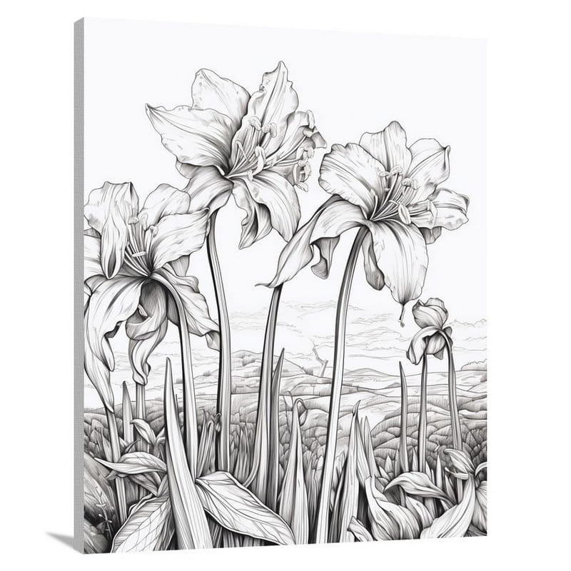 Resilient Amaryllis - Canvas Print