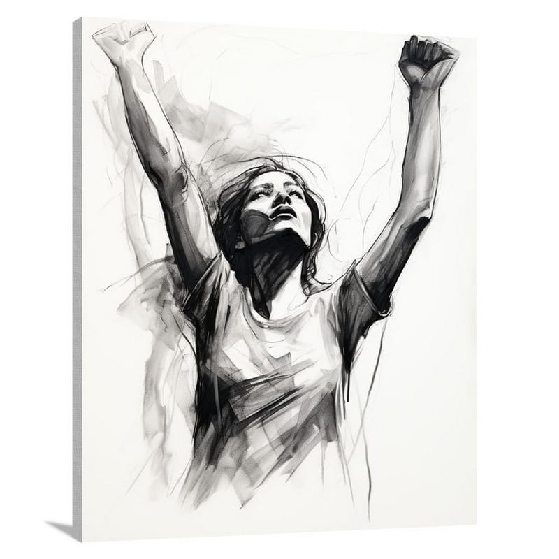Resilient Ascendance: Women's Empowerment - Canvas Print