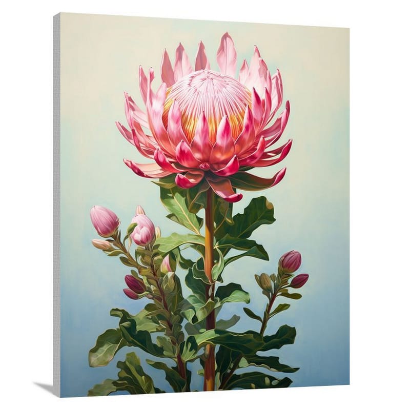 Resilient Beauty: Protea Blooms - Contemporary Art - Canvas Print