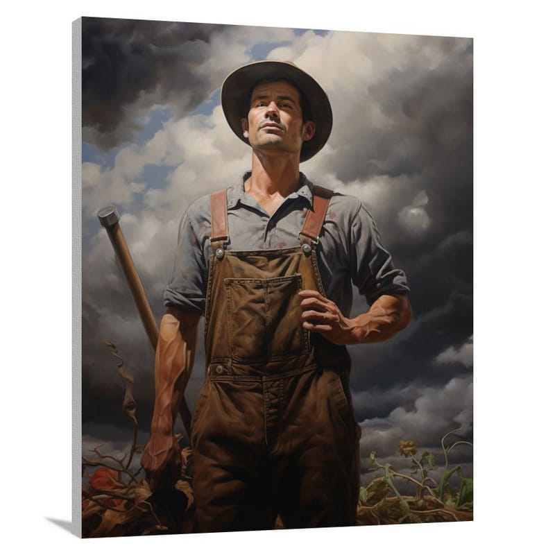 Resilient Farmer - Contemporary Art - Canvas Print
