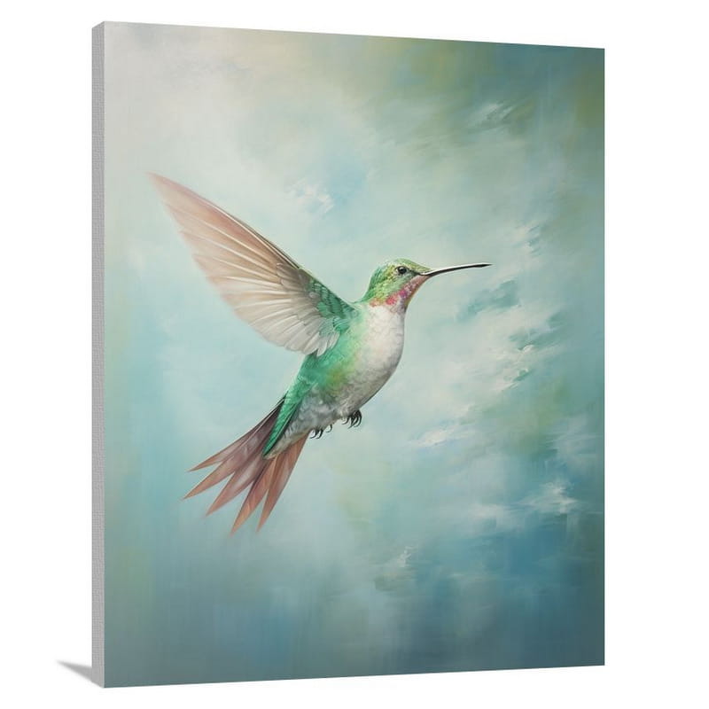 Resilient Flight: Hummingbird - Canvas Print
