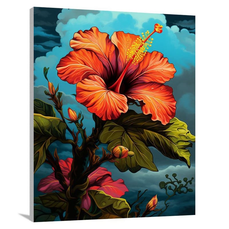 Resilient Hibiscus - Canvas Print