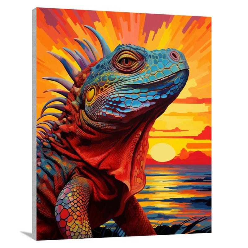 Resilient Iguana - Canvas Print