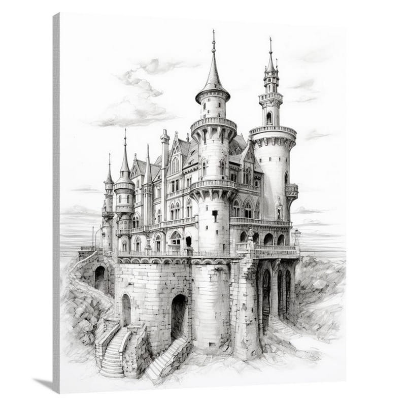 Resilient Majesty: Castle & Palace - Canvas Print