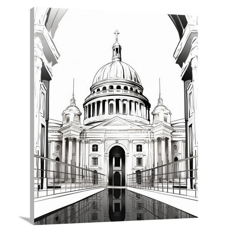Resilient Majesty: Dome of Strength - Canvas Print