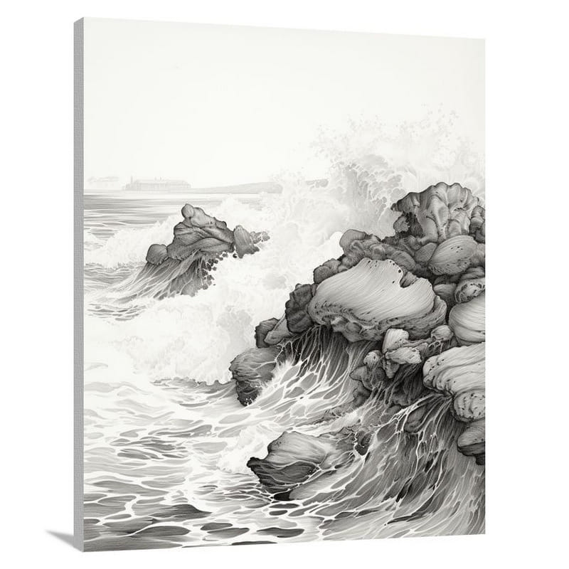 Resilient Oyster: Stormy Seas - Canvas Print