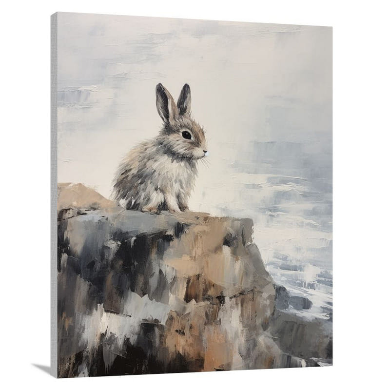 Resilient Rabbit - Minimalist - Canvas Print