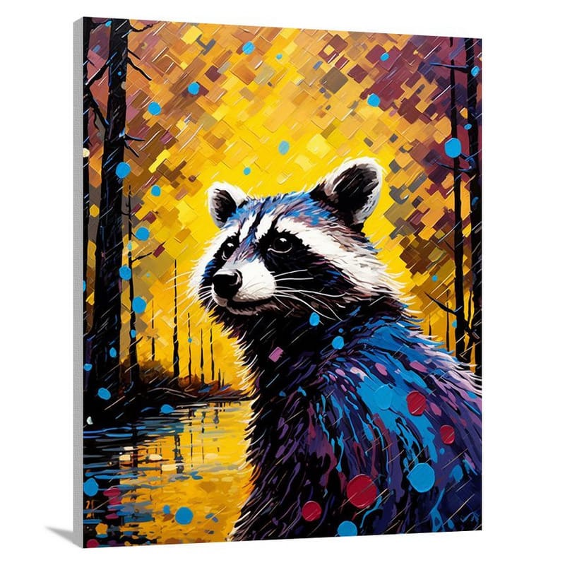 Resilient Raccoon - Pop Art - Canvas Print