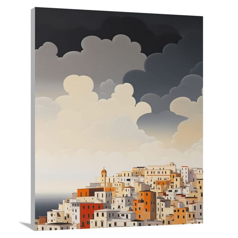 Resilient Skies: Naples, Europe - Canvas Print
