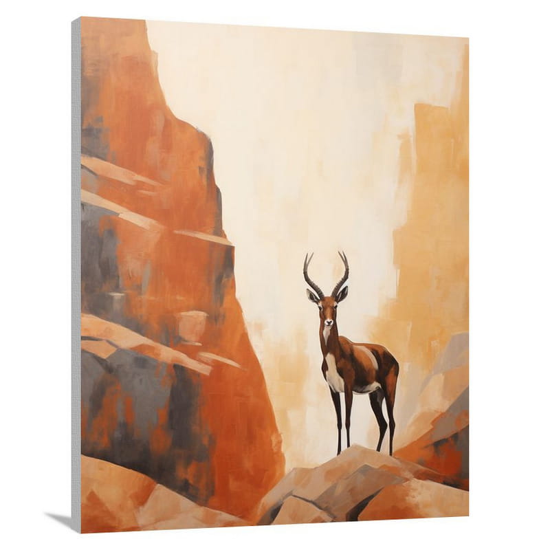 Resilient Spirit: Antelope's Majesty - Canvas Print