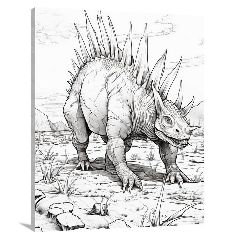 Resilient Stegosaurus - Canvas Print