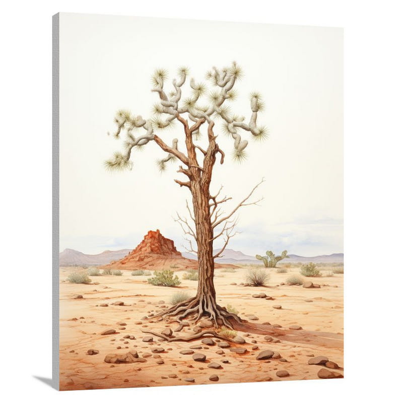 Resilient Tree: Desert's Beauty - Canvas Print