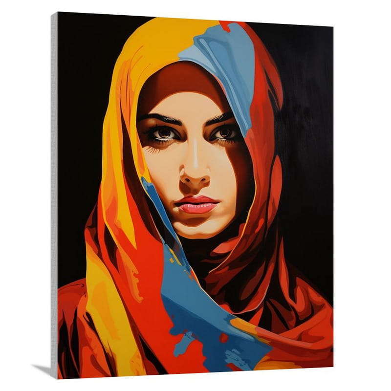 Resilient Veils of Iran - Pop Art - Canvas Print