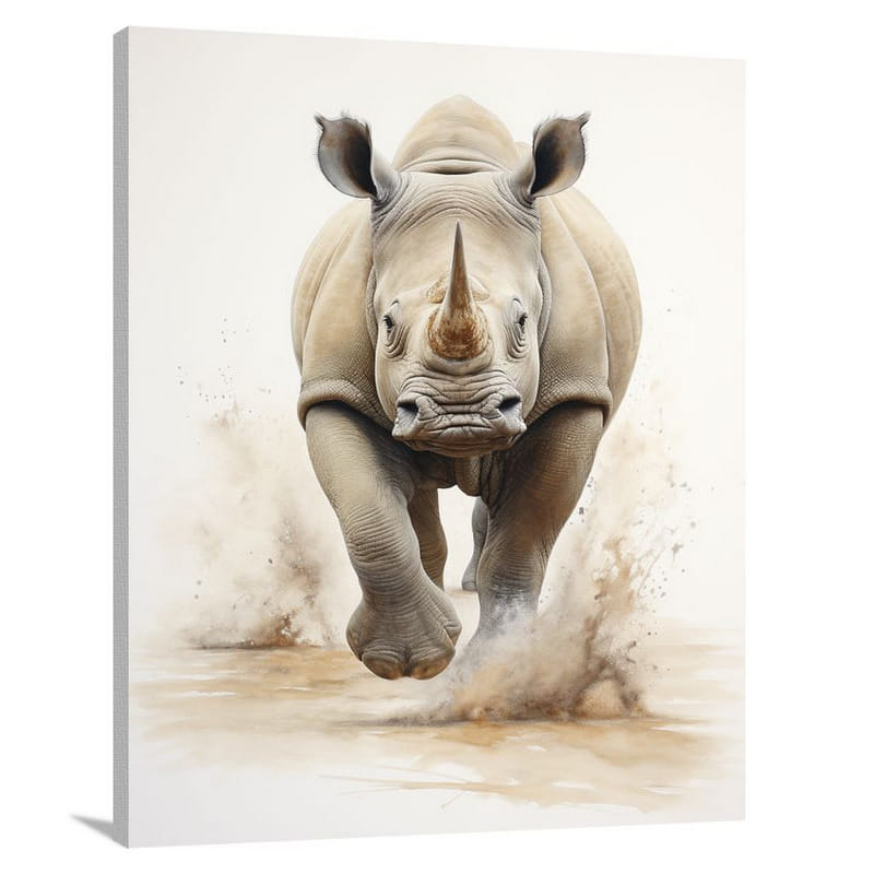 Rhinoceros Majesty - Canvas Print