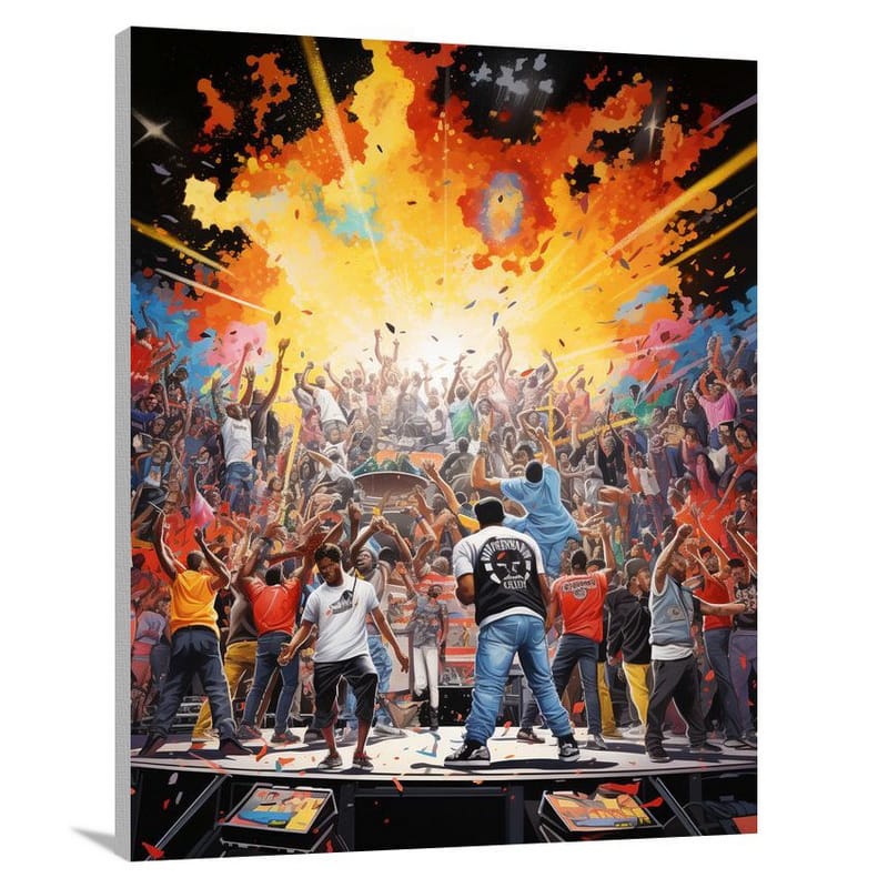 Rhythm Clash: Rap & Hip-Hop - Pop Art - Canvas Print
