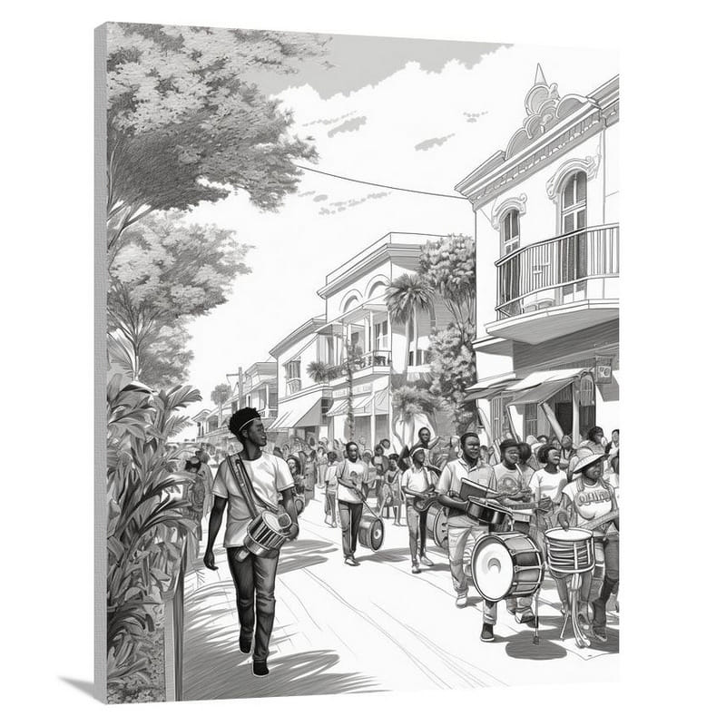 Rhythmic Melodies of Saint Lucia - Canvas Print