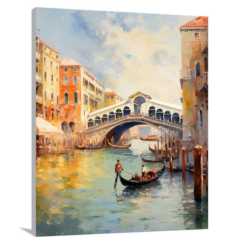 Rialto Bridge: Majestic Architecture - Canvas Print