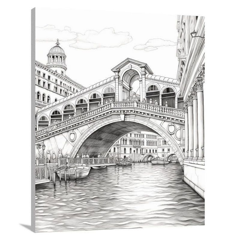 Rialto Bridge Symphony - Canvas Print