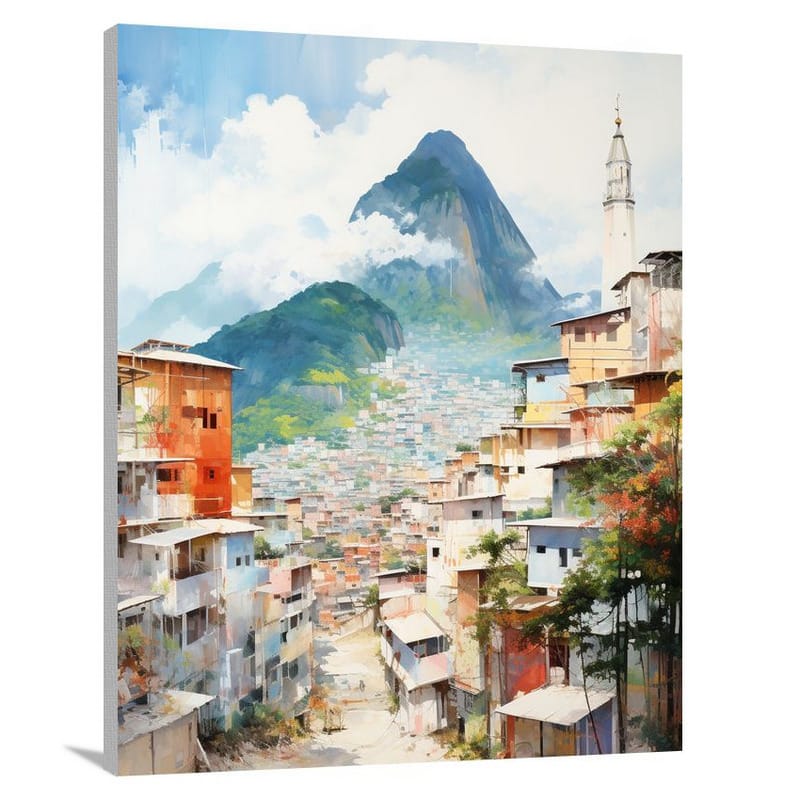 Rio de Janeiro: Resilient Contrasts - Canvas Print