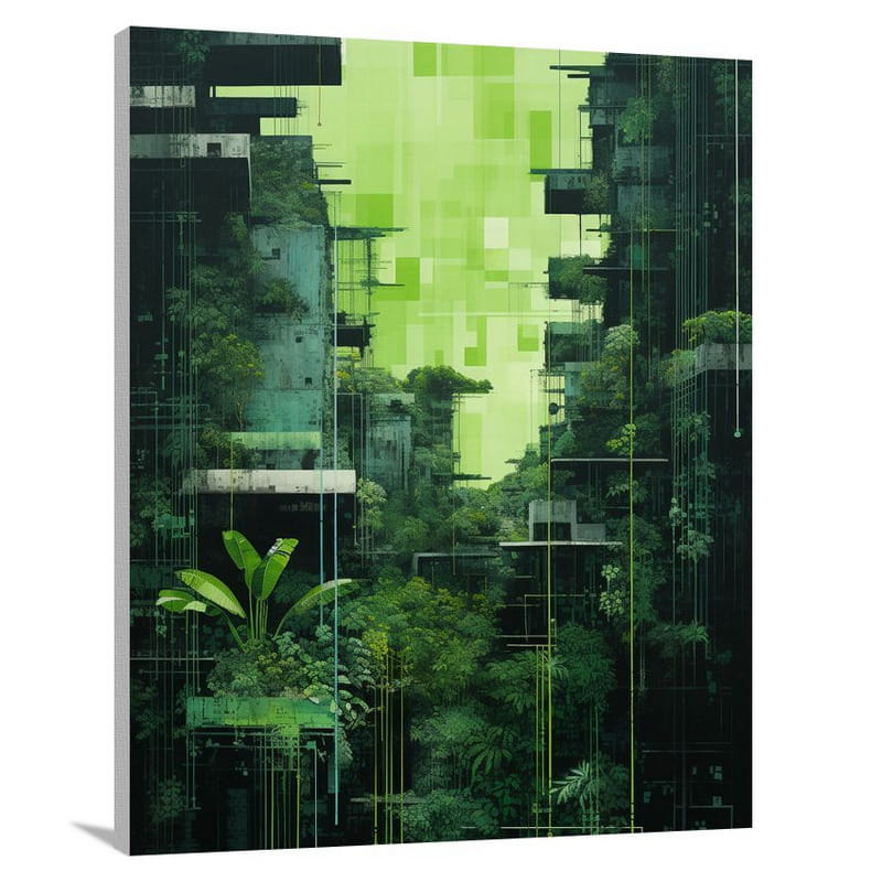 Rio's Green Symphony - Canvas Print