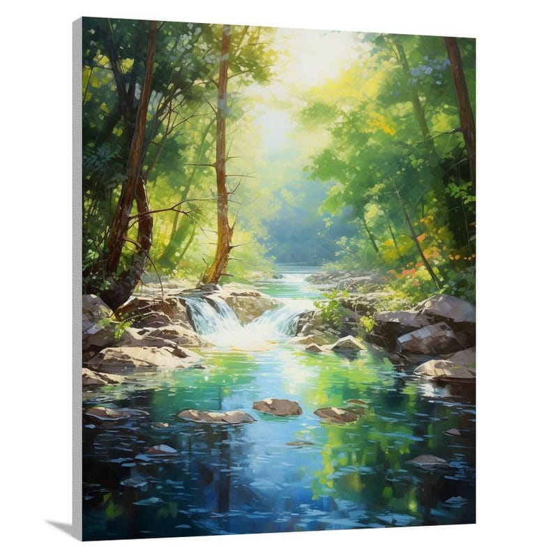 River's Serenity - Impressionist - Canvas Print
