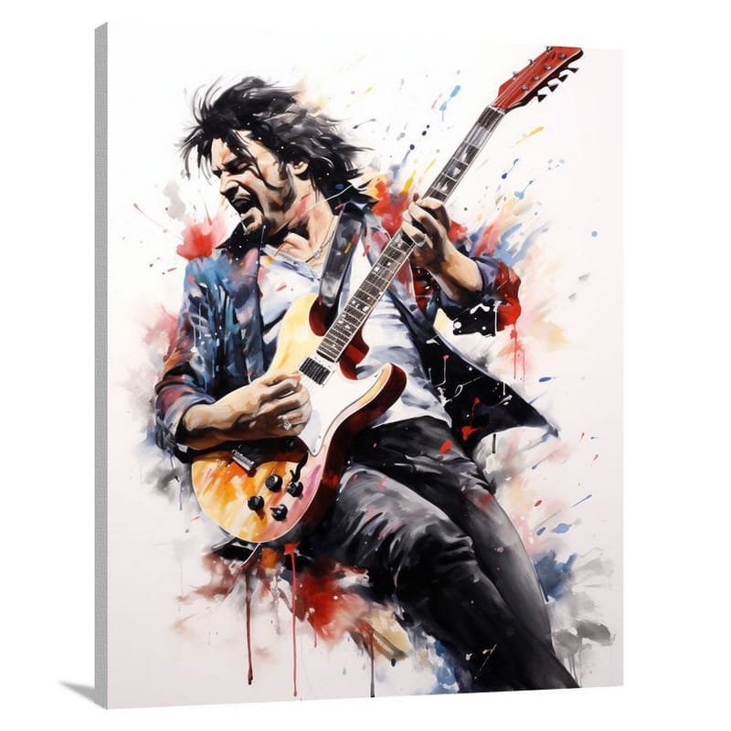 Rock-n-Roll Legend - Watercolor - Canvas Print