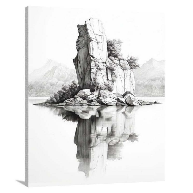 Rock Reflections - Canvas Print