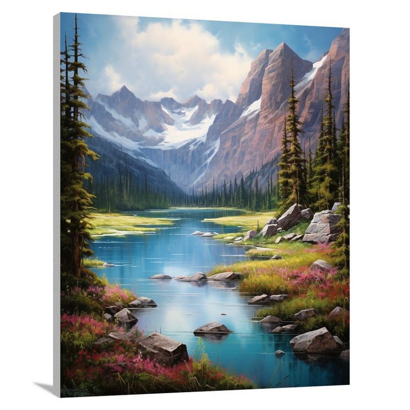 Rocky Mountain Reflections - Canvas Print