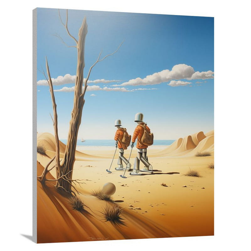 Rollerblading Oasis - Canvas Print