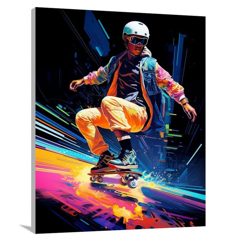 Rollerblading Revolution - Canvas Print