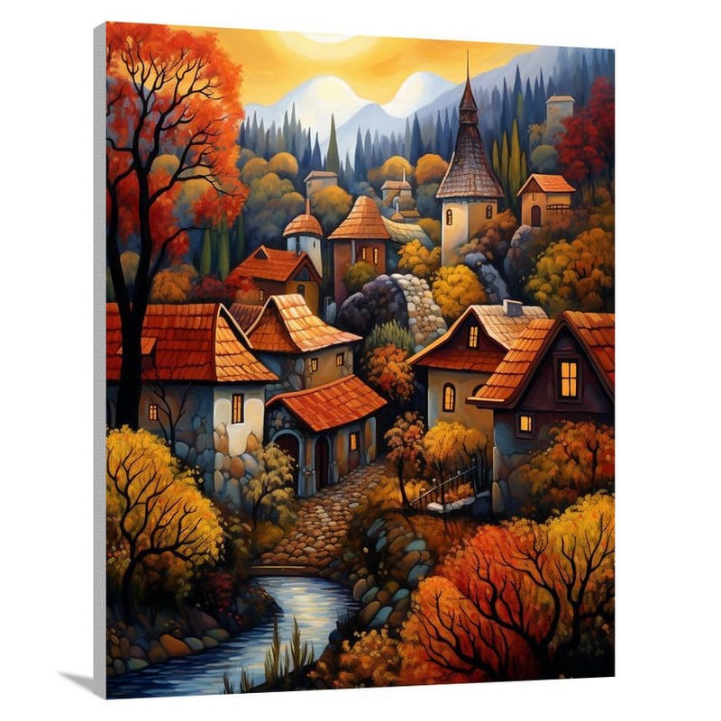 Romanian Autumn Splendor - Canvas Print