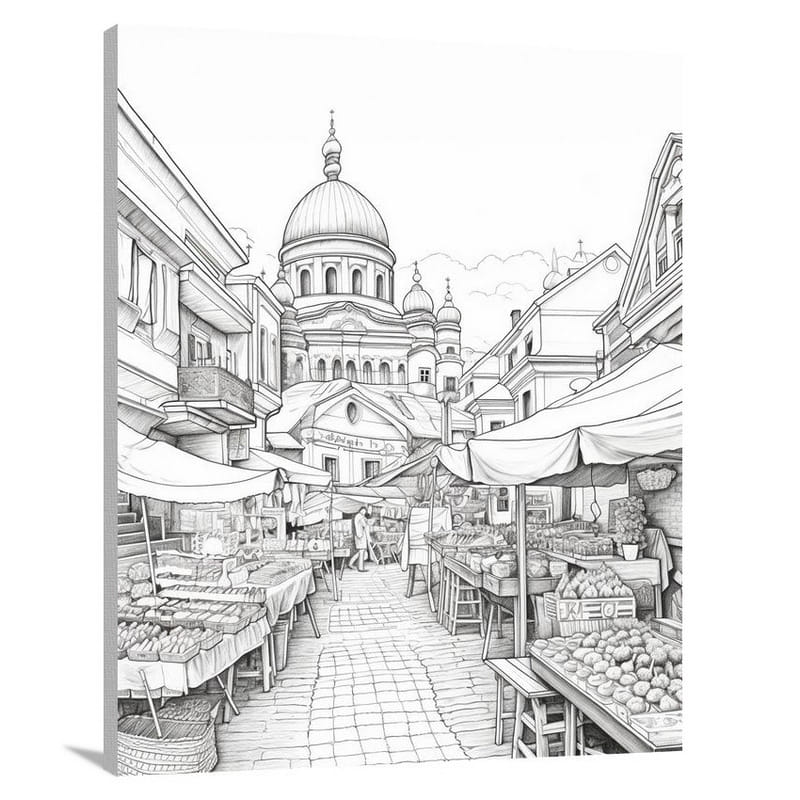 Romanian Market - Canvas Print