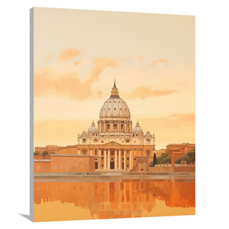 Rome's Majestic Dome - Canvas Print