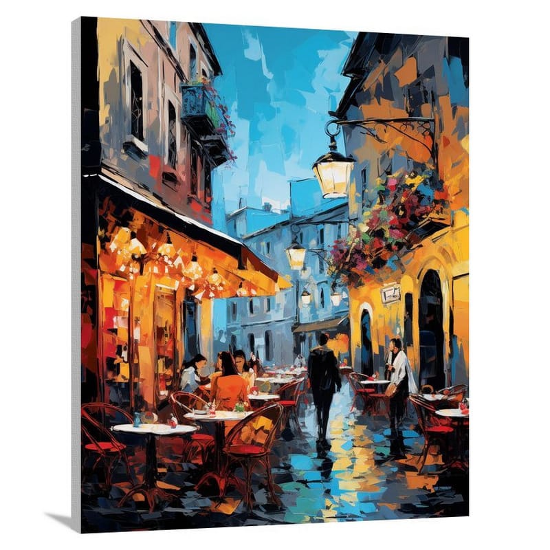 Rome's Vibrant European Market - Canvas Print