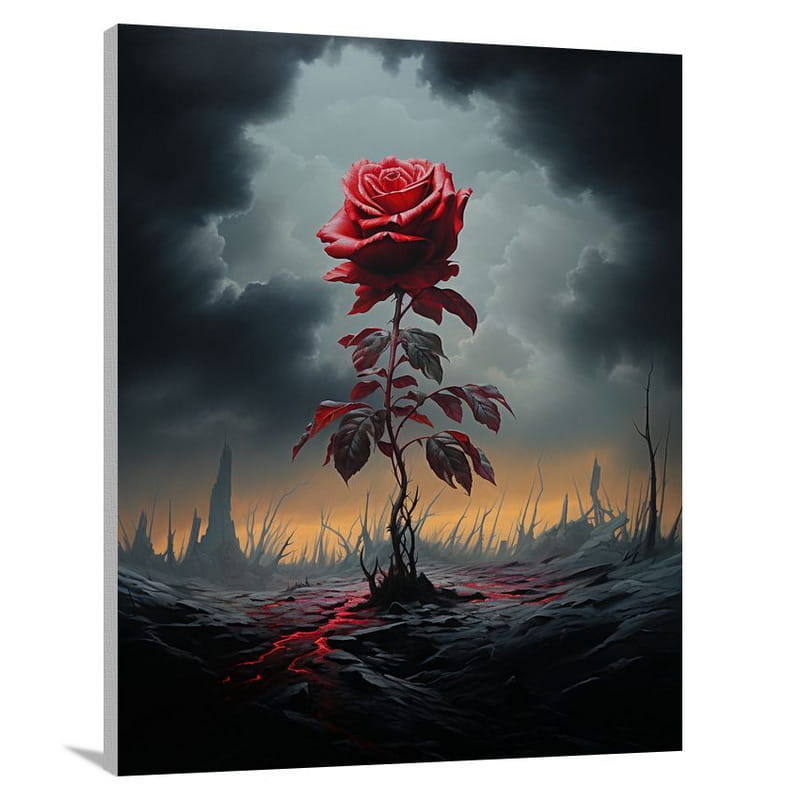 Rose in the Desert - Canvas Print